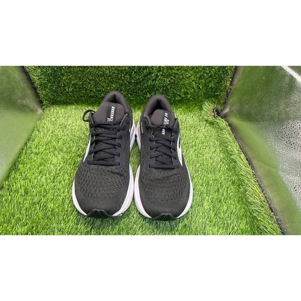 Brooks Adrenaline GTS 24 1104371D087 Athletic Sneaker Men 8.5D Black Mesh Sports
